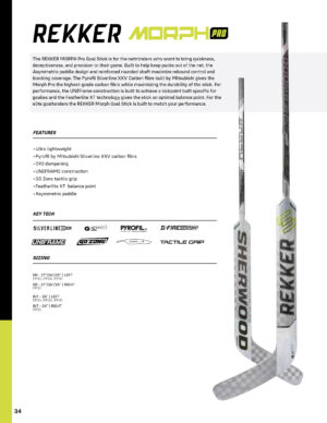 Клюшка для вратарей - Sherwood Rekker Morph Pro